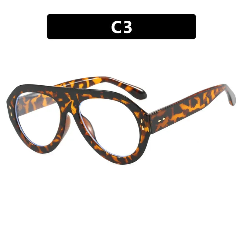 JNPCXI Oversized Ins Popular Fashion Pilot Women Sunglasses Retro Red Shades UV400 Men Trending Wide Legs Sun Glasses