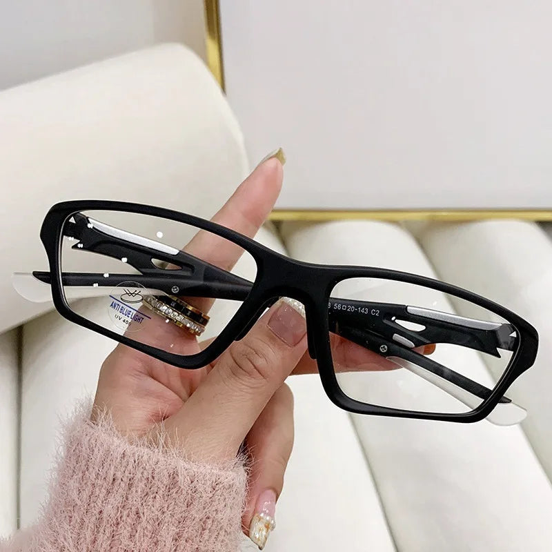 Fashion Sport Anti Radiation Glasses for Men Women Anti Blue Light Eyeglasses Replaceable Lens