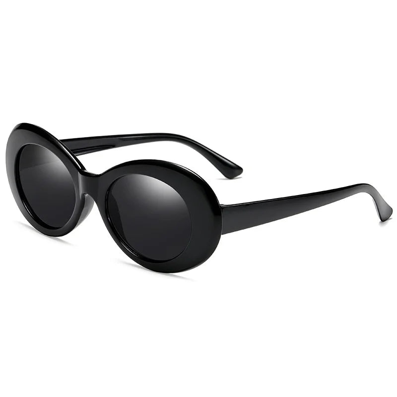Women Oval Goggle Kurt Cobain Fashion Korean Sunglasses