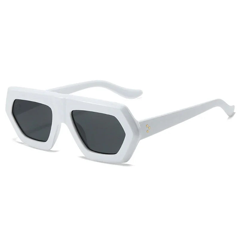 JNPCXI Fashion Square Women Gradient Sunglasses Leopard Shades Retro Men Clear Lens Glasses Frame UV400