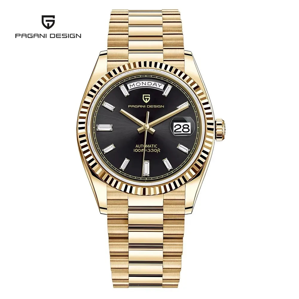 PAGANI DD36 Men's Watches Gold Black Luxury Automatic Mechanical Wristwatches2