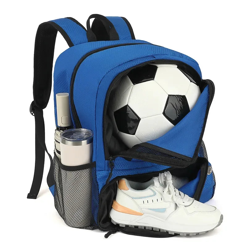 New Soccer Basketball Backpack with Shoes Pack Football Volleyball Bag for Teenagers Large Capacity Outdoor Travel Schoolbag