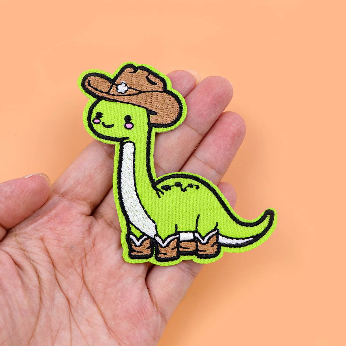 Dinosaur Iron On Patch Clothes Patch For Clothing Cute Snake Embroidered Patch Garment Apparel Accessories Sewing Stickers