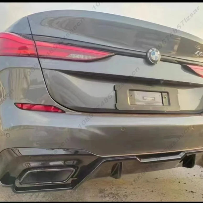 For BMW 2 Series F44 M Sport 220i 228i M225I M235 2020-2024 Car Rear Bumper Diffuser Lip Splitter Spoiler Body Kits Tuning Black
