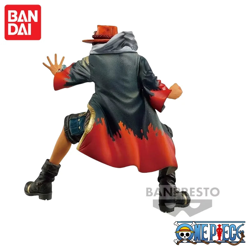 Special OfferIn Stock Original Bandai Banpresto One Piece Portgas D Ace Figurine Anime Character Mol Collectible Toy GiftFigure