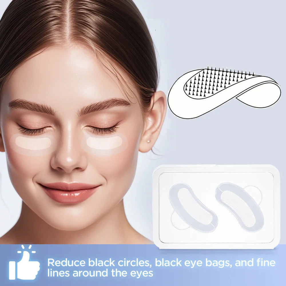 Microneedle Eye Patches Mask Korean Skin Care Hyaluronic Acid 1-20PCS for Dark Circle Eyes Mask Moisturizing Under Eye Gel Pads