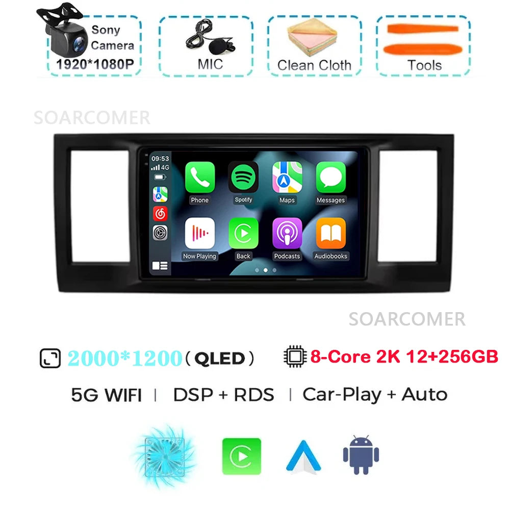 For VW Volkswagen Caravelle 6 T6 2015-2020 GPS DVD DSP Car Radio Multimedia Video Player Android 15 Auto Carplay Navigation