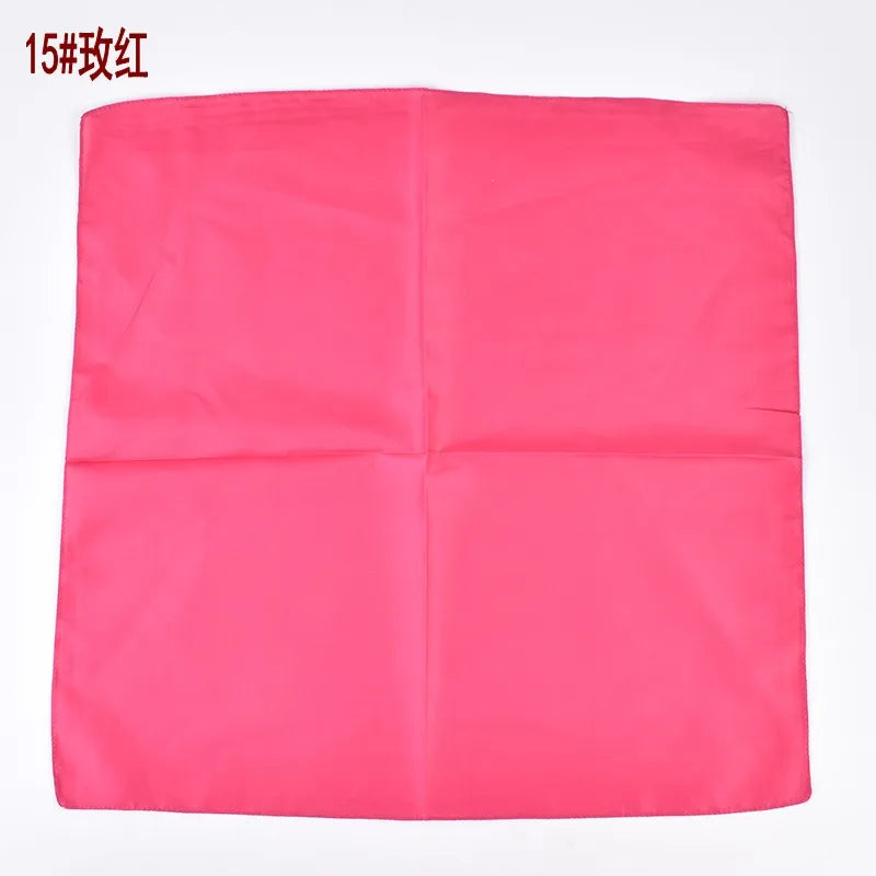 New Fashion Retro Polyester Solid Color Hip Hop Street Dance Headband Multifunctional Cycling Mask 53 Small Square Scarf