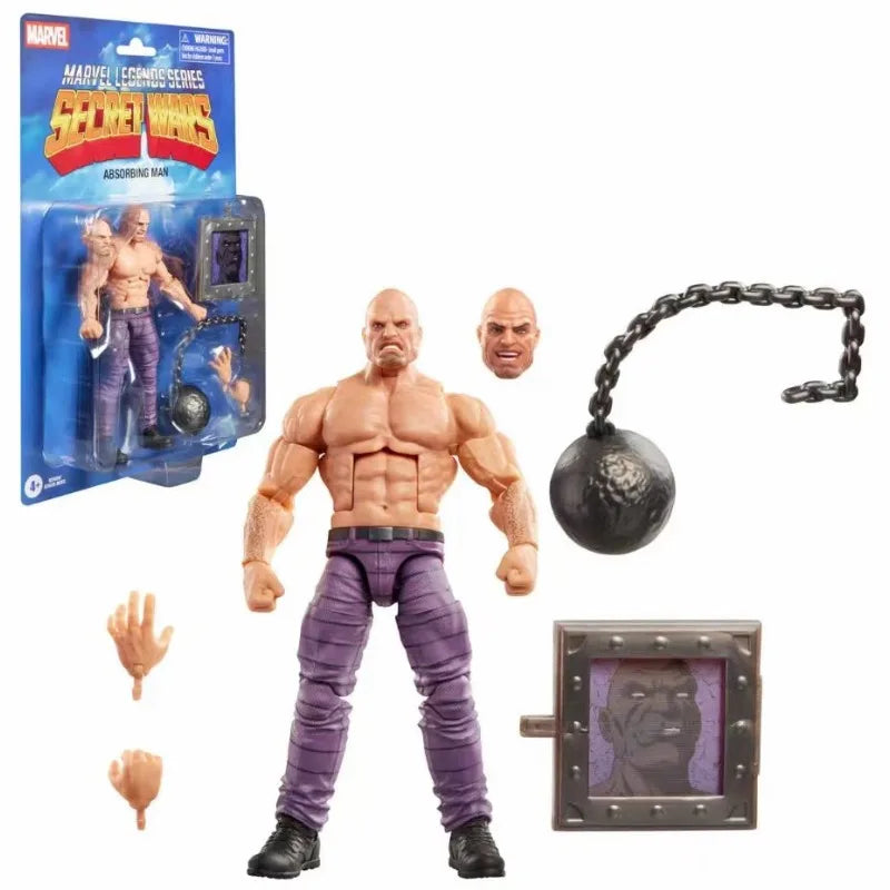 Original Hasbro Marvel Legends SECRET WARS SPIDER-MAN/DAREDEVIL/MAGIK/CONSTRICTOR/FALCON/ABSORBING MAN Anime Figure