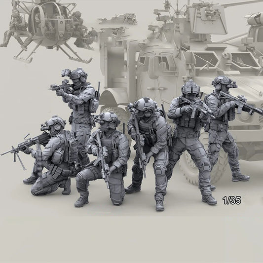 1: 35 Die Casting Resin Model GK Modern Special Forces Soldiers Unpainted (Assembly Required)