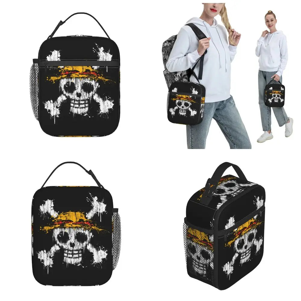 One Piece Monkey D Luffy Anime Insulated Lunch Thermal Bag Work School Bag M9