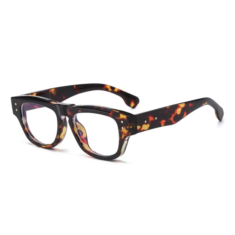 JNPCXI Ins Popular Fashion Cat Eye Sunglasses Women Retro Rivets Clear Gradient Shades UV400 Men Trending Sun Glasses