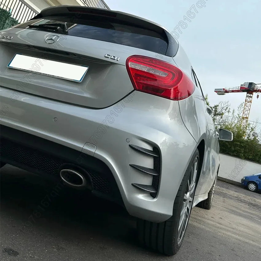 For Mercedes Benz A Class W176 A200 A250 A260 A45 AMG 2013-2018 Hatchback Rear Bumper Spoiler Air Intake Vent Canard Splitte