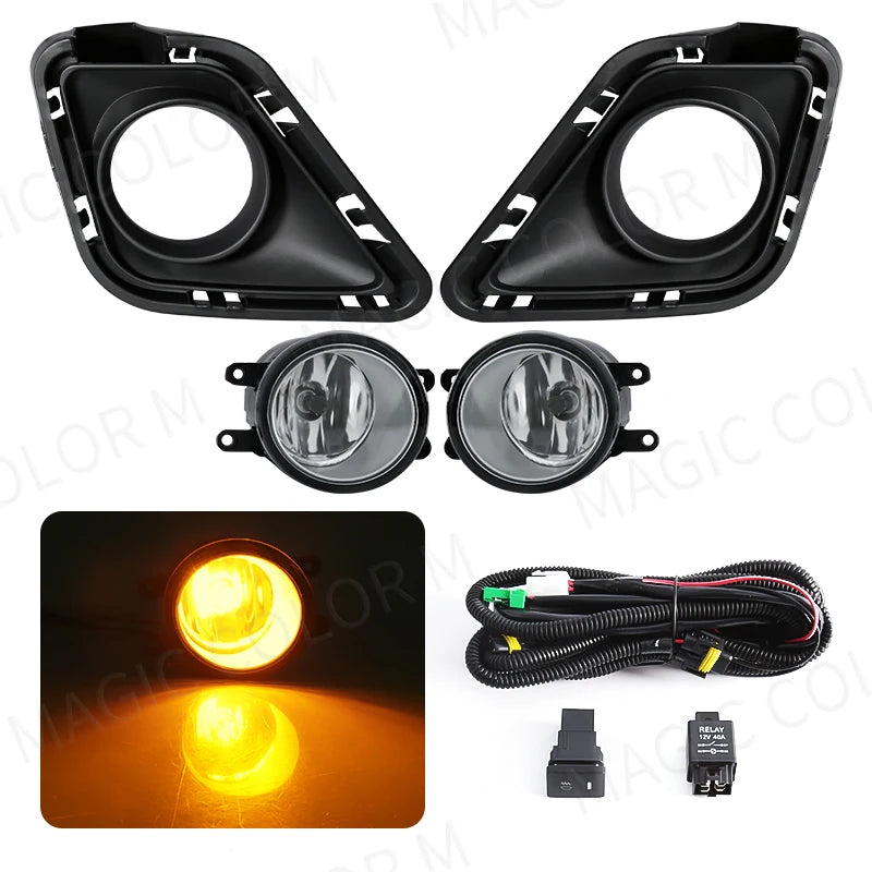 For Toyota Ractis 2010 2011 2012 2013 2014 Led Fog Lamp Angel Eyes DRL Daytime Running Light Yellow White Blue Red Waterproof