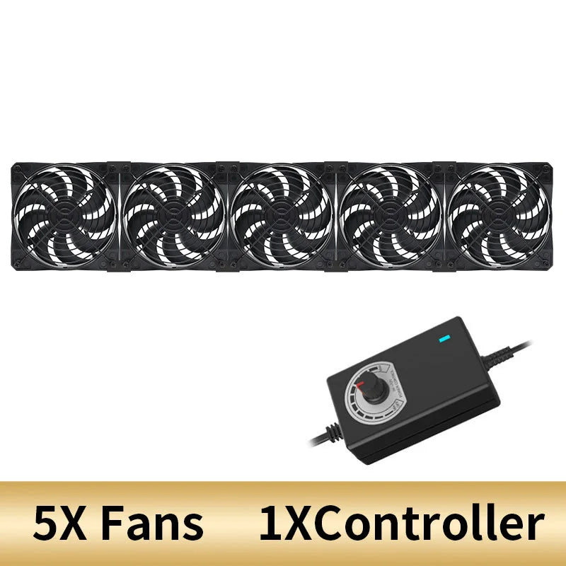 US Plug 120mm 3000RPM Cooling Fan 12V/220V Mining, Server, Cabinet, Workstation