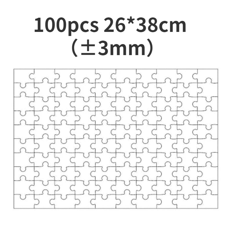 Wooden Jigsaw Puzzles for Adults Kids Toys Painting Drawing Blank Coloring Kidcraft Toy Special-shaped Rounded Rectangular