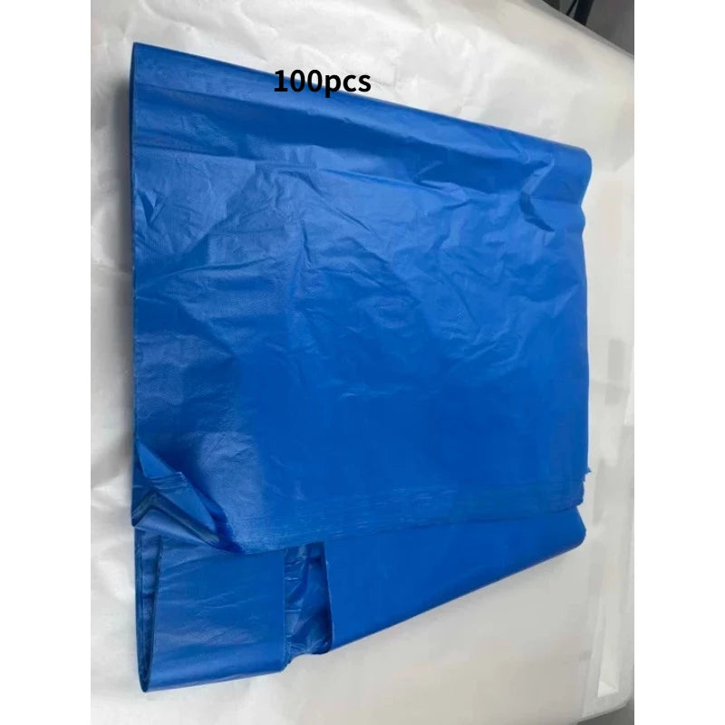 100pcs Thick Long Disposable Plastic Apron: Waterproof Oil-Proof for Restaurant Hot Pot, Adult Cleaning Smock
