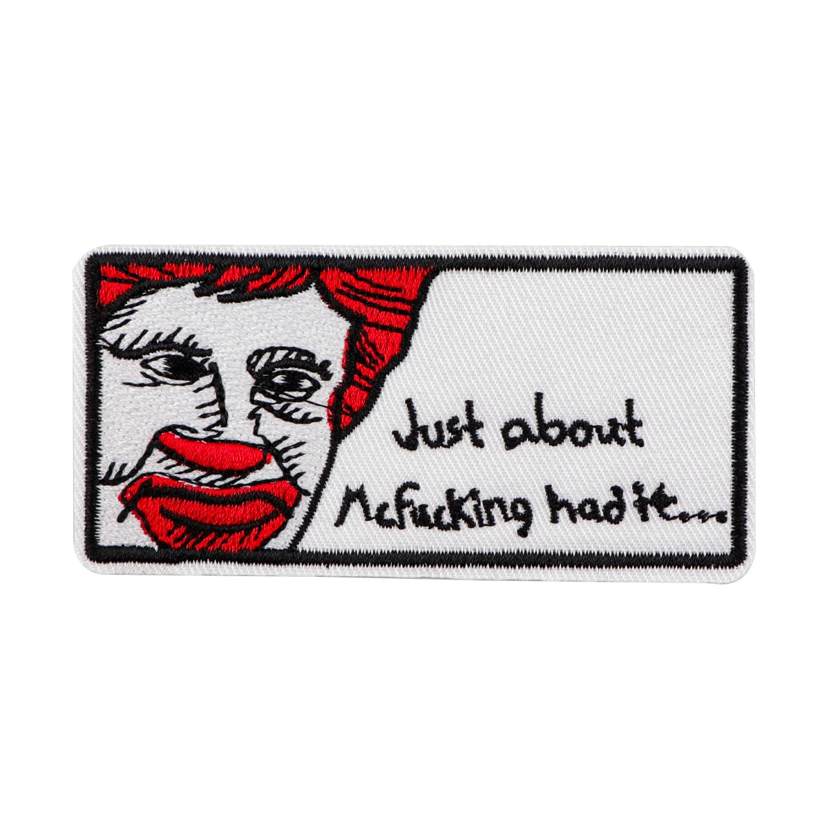 Just about Patches On Clothes Funny Clown Iron on Embroidered Patches For Clothing DIY Stripes Applique Accessory