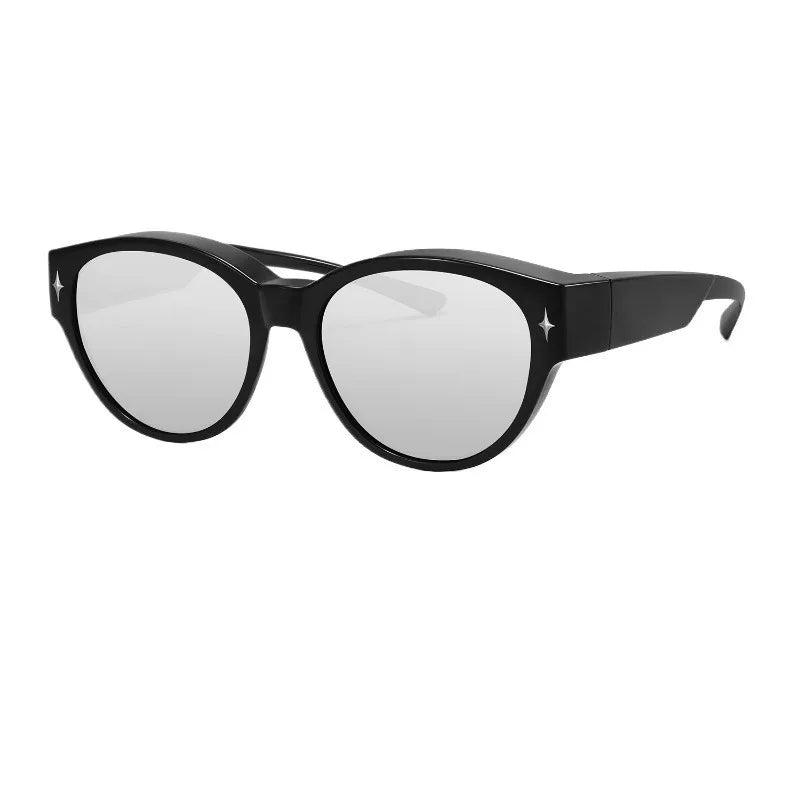 UV Protection Driving Riding Shades Anti-Glare Wrap Around Fit Over Sunglasses