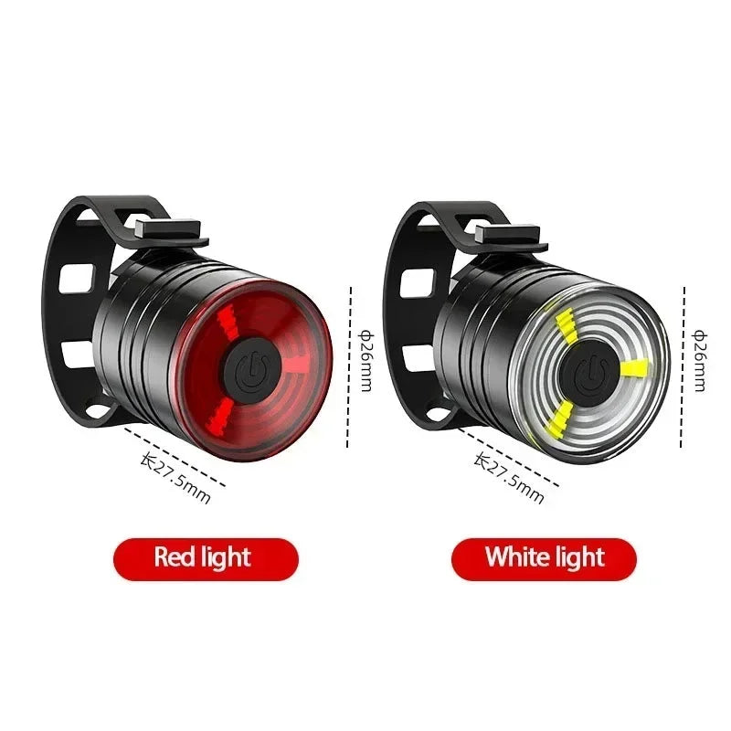 Bike Front Rear Light High Brightness Bicycle Headlight Mtb Taillight LED Light Set Night Riding Warning Lamp Cycling Parts