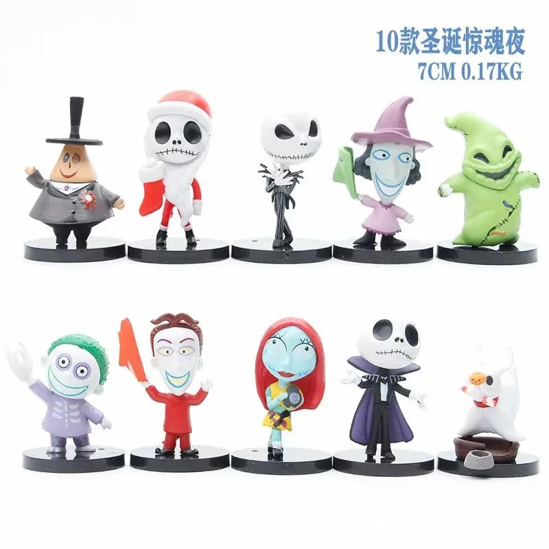 Nightmare Before Christmas Jack Skellington PVC Action Figure Collection Models
