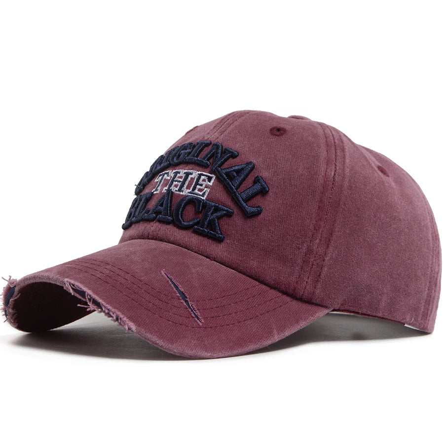 Vintage Baseball Cap Men Women Letter Embroidery Snapback Spring Summer Washed Cotton Hat Visor Fashion Caps For Daily Casual