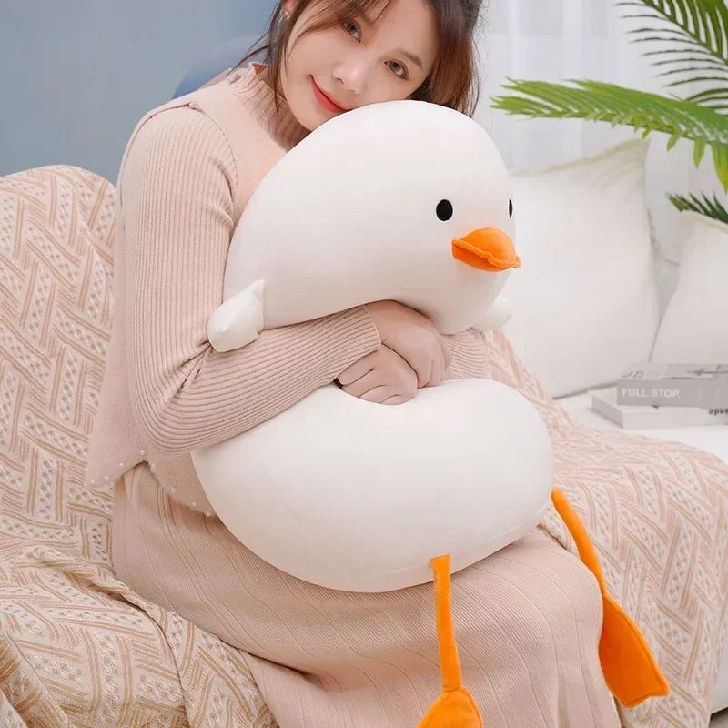 Duck Pillow Plush Toys Cute Pig Doll Girls Bed Holding A Sleeping Doll Round Pillow Cushion Doll