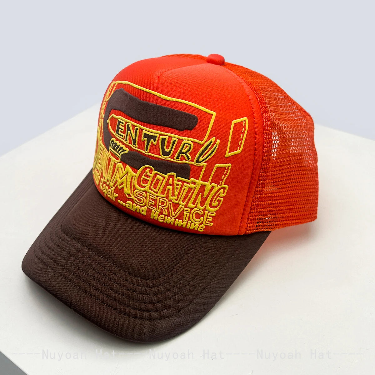 New Unisex American Style 3D Printed Letter Baseball Hats Sunshade Personal Breathable Color Block Trucker Caps Versatile Mesh