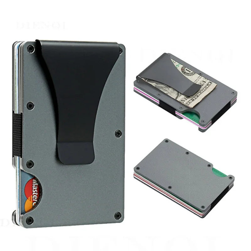 Front Pocket RFID Blocking Minimalist Wallet Men, Slim Mini Money Clip Wallet