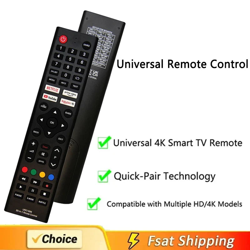 Multi-Functional Universal URC-1699 Remote Control For Samsung Sony Philips Sharp Panasonic Toshiba Hisense Skyworth Sanyo