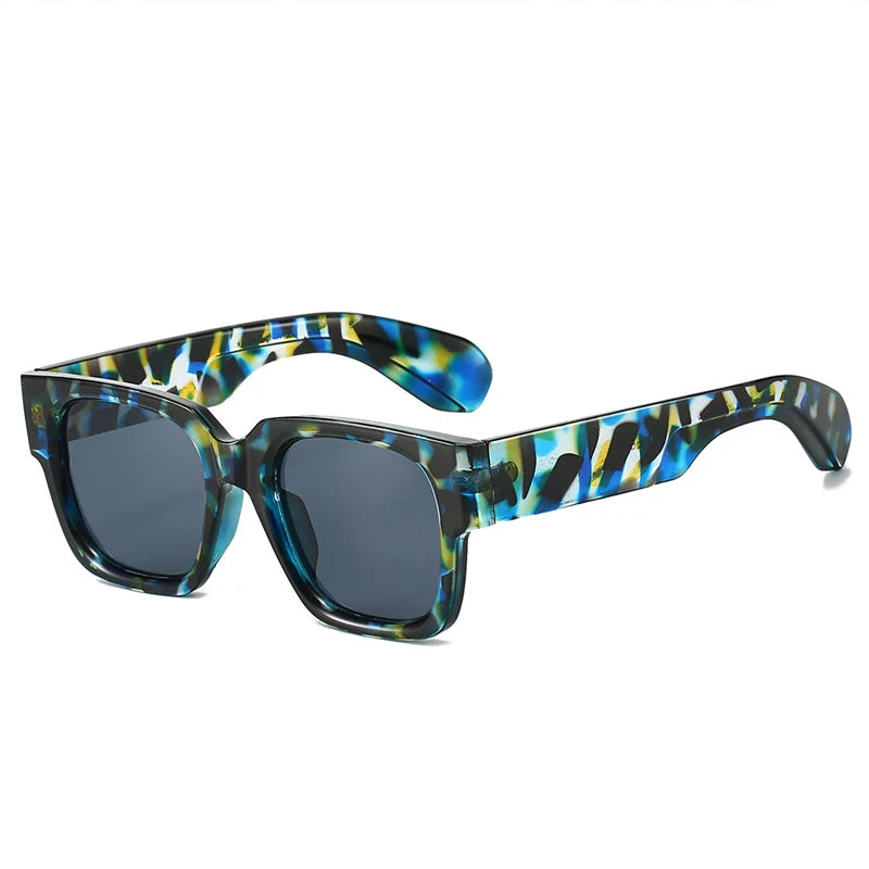 JNPCXI New Square Sunglasses Women Fashion Shades UV400 Men Luxury Gradient Yellow Green Male Female Sun Glasses
