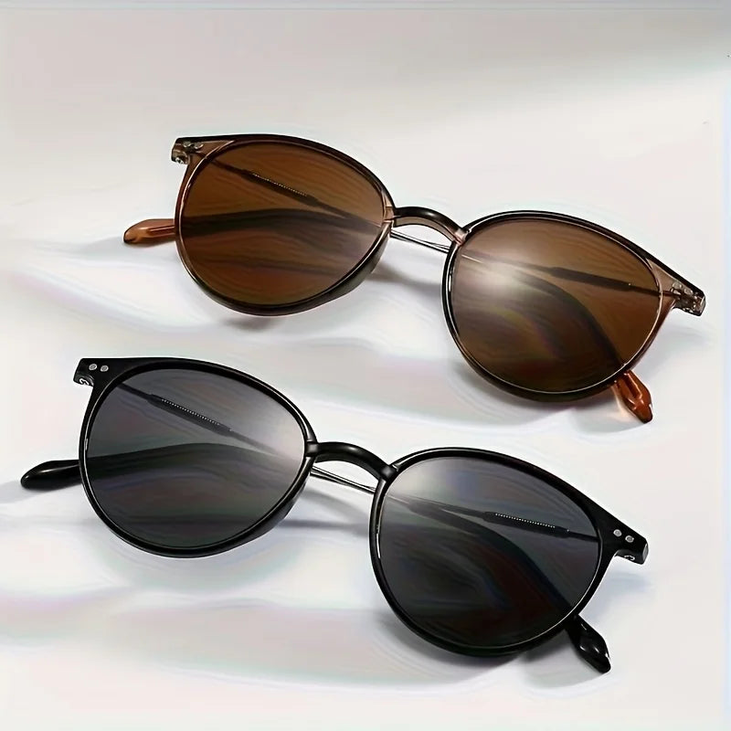 2PCS Retro Women's Glasses Stylish and Stylish Michelin Design Suitable for Daily Leisure Home Travel and Holiday Gatherings