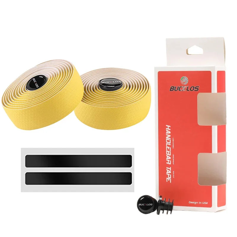 Road Bicycle Handlebar Tape PU+EVA Anti-Vibration Bike Straps Breathable Gravel Handle Belt Handlebar Wrap Cycling Acessories