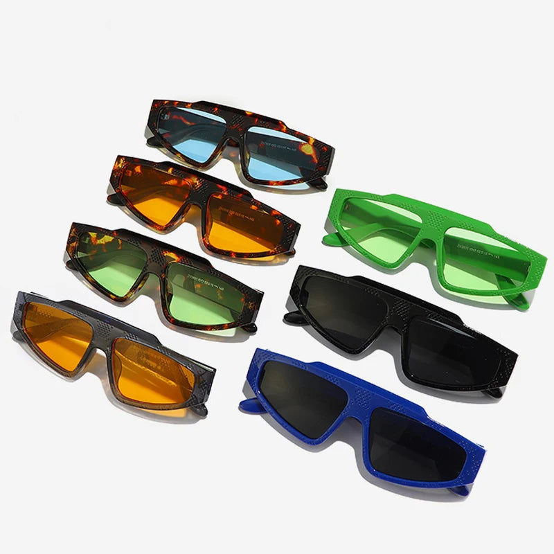 JNPCXI Ins Hot Fashion Square Women Luxury Sunglasses Retro Men Breathable Design Shades UV400 Sun Glasses