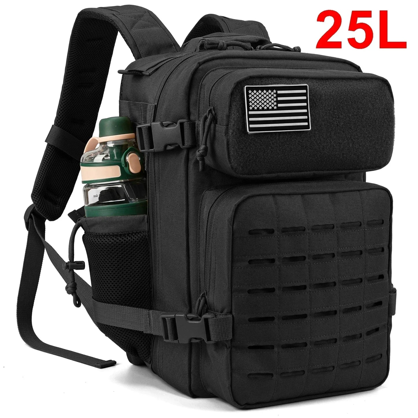 25/45L Backpack for Tactical Laser Cut Molle heavy duty backpack School Bag