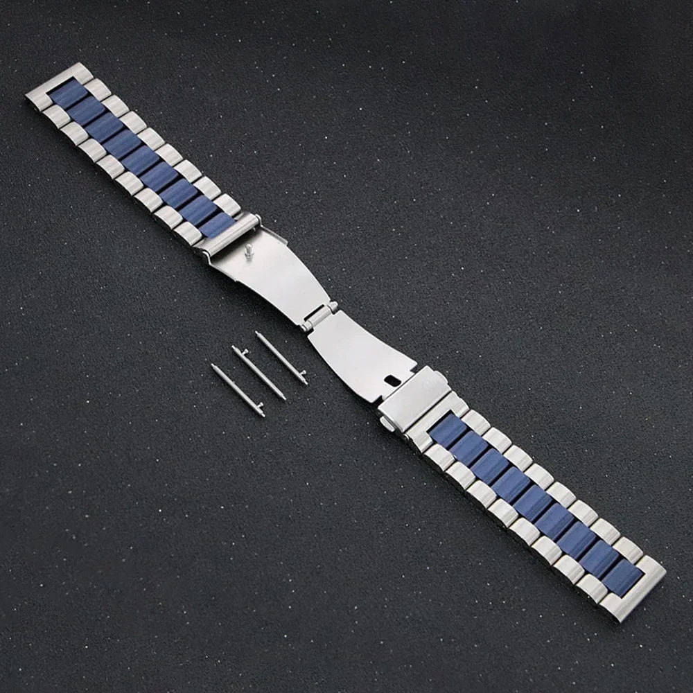 22mm SilverBlue Bracelet Strap Redmi Watch 5/5 Lite & 3 Active/3 Lite Wristband