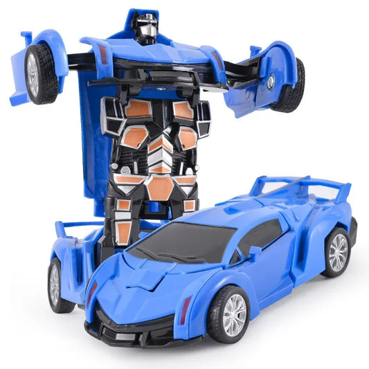 Shape-shifting AutoRobot Car Toy inertial impact one-button puzzle collision M27