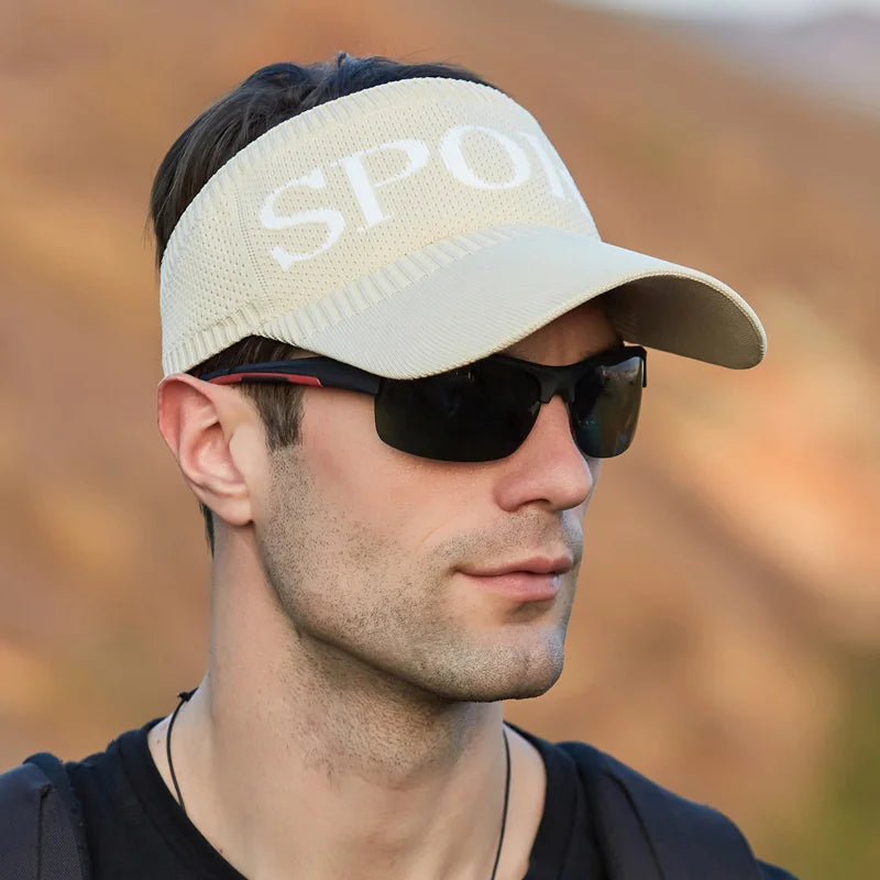 Summer hat Men's sunblock visor Outdoor sports baseball cap Running empty cap Sun cap