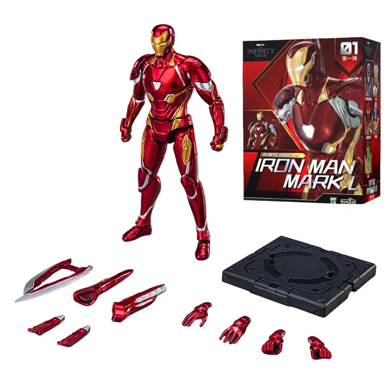 Original LED FondJoy Iron Man MK42 MK43 MK46 MK1 MK2 MK3 MK4 DIY Action Figures