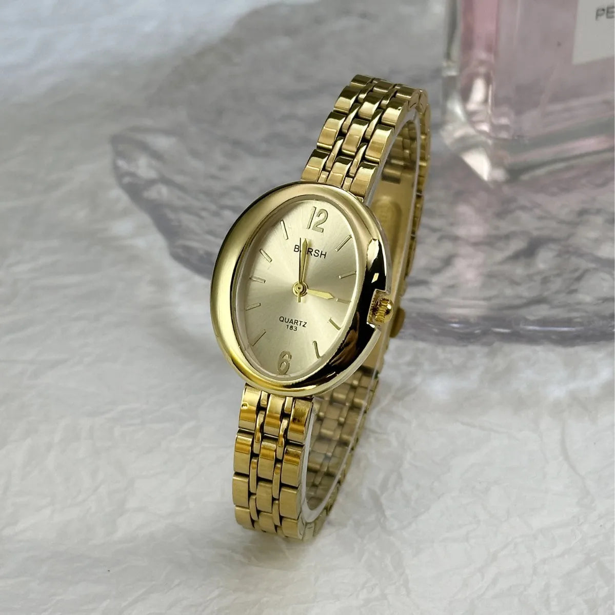 Luxury Ladies Oval Dial Watch Women Quartz Watches Fashion Stainless Wristwatch Gift Dress Clock Reloj De Mujer Relogio Feminino