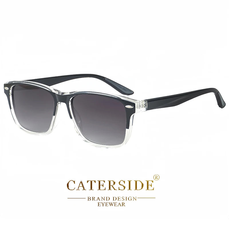 CATERSIDE New Polarized Sunglasses Men TR90 Square Ultralight Fashion Sun Glasses Women's Brand Driving Party Glasses Gift Set