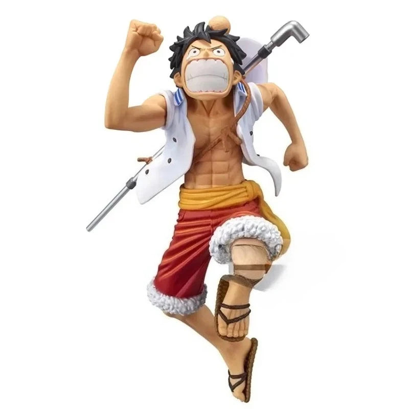 【IN STOCK】Original Banpresto One Piece Running Brothers & Garp Luffy Ace Sabo Garp 17cm Figure PVC Collectible Model