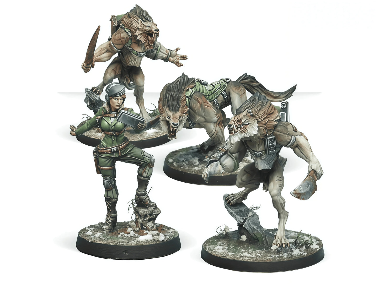 40mm Cast Resin Model Chess Piece, GK， Board Game Model Character Chess Piece Ariadna Antipode Assault Pack Model Unpainted