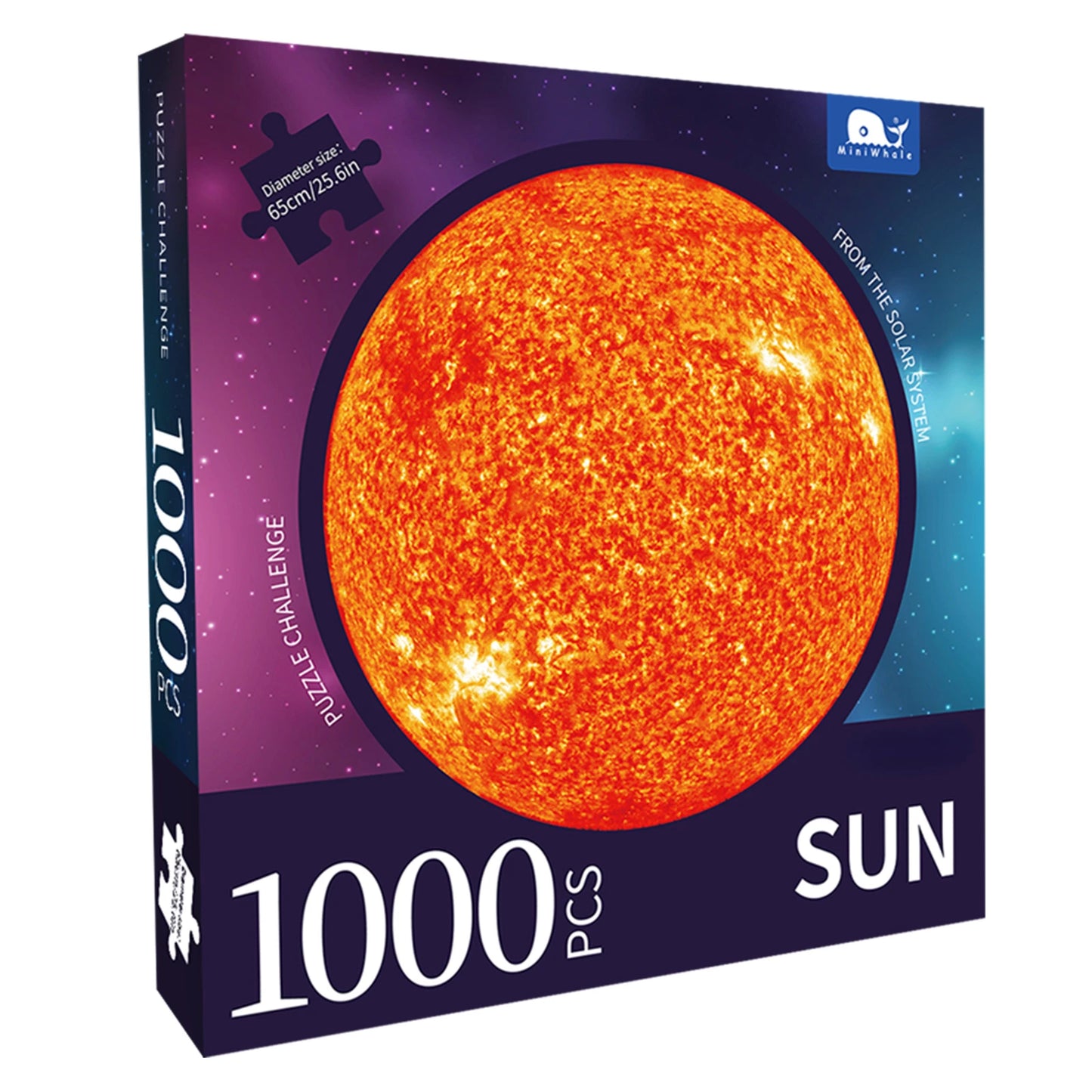 65*65cm Exquisite Paper Jigsaw puzzle Sun and Moon Puzzle 1000pcs 750pcs 600pcs 500pcs 400pcs 200pcs 100pcs Planet Series Puzzle