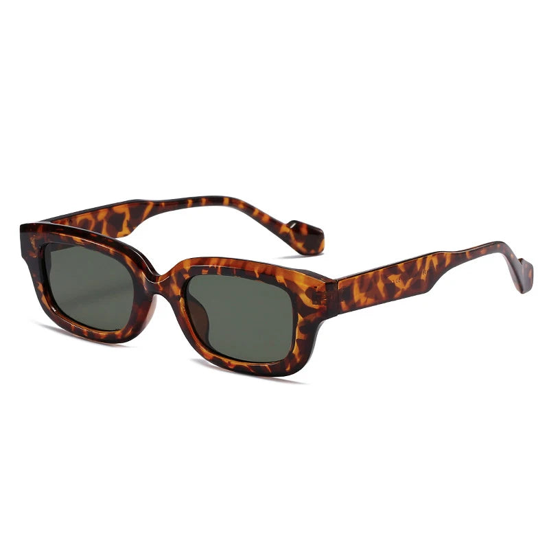 JNPCXI New Retro Small Rectangle Sunglasses Women Candy Colors Shades UV400 Square Men Sun Glasses