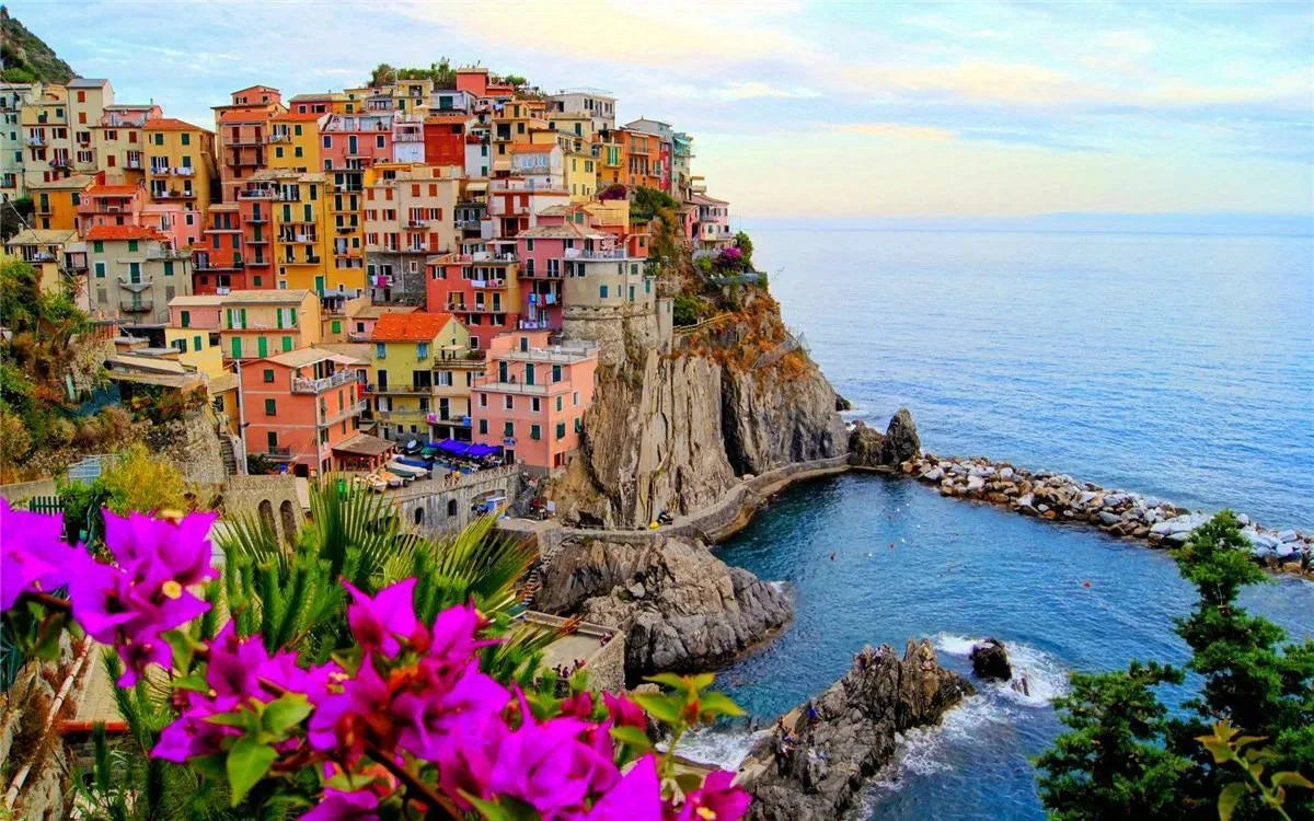500 Pieces Jigsaw Puzzle for Adults Painting Cinque Terre Paper Puzzles Home Decor Wall Display Festival Gift Toys