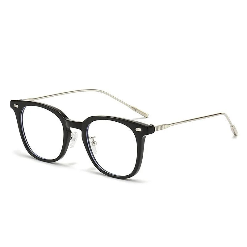 Anti Radiation Eyeglasses Square Computer for Women Men Replaceable Lens