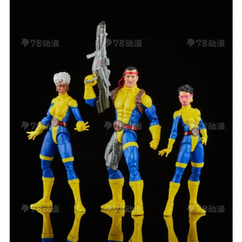 Original Hasbro Marvel Legends Series Marvel’s Forge/Storm/Jubilee Anime Figure Collection Toy Model