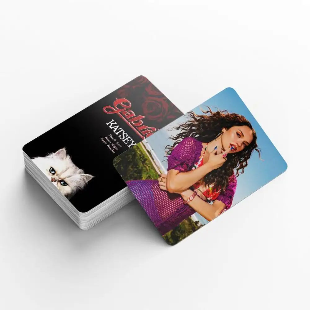 92Pcs Idol KATSEYE Album Gabriela Lomo Cards LARA DANIELA HD Printd Photocards Stickers MANON MEGAN YOONCHAE Fans Gift