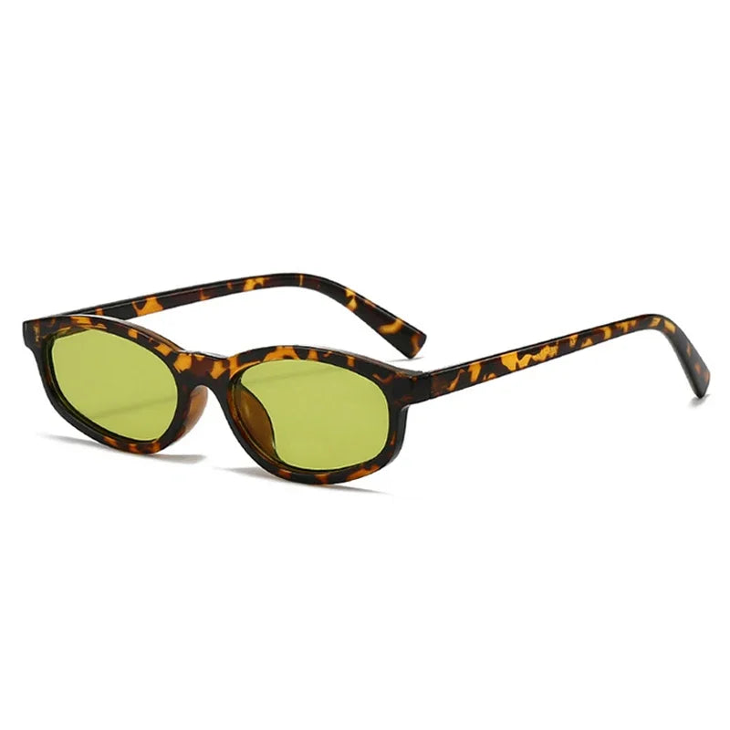 JNPCXI New Retro Small Cat Eye Sunglasses Women Leopard Blue Shades UV400 Fashion Men Trending Sun Glasses